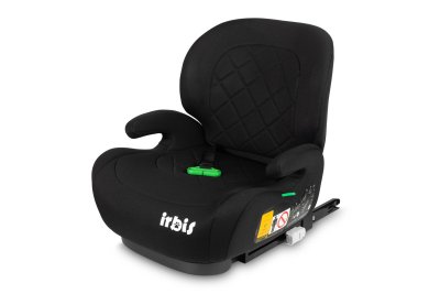 Caretero Podsedák, autosedačka Irbis i-Size 125–150 cm s ISOFIX – černá