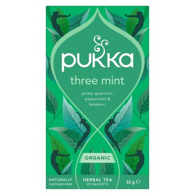 Pukka BIO Three Mint porcovaný čaj 20x1,6 g
