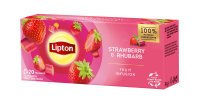 Lipton Strawberry & Rhubarb porcovaný čaj 20x1,7 g