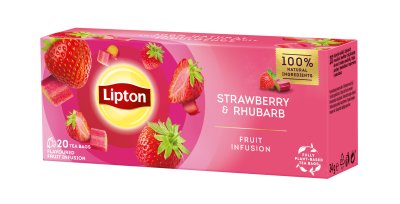Lipton Strawberry & Rhubarb porcovaný čaj 20x1,7 g