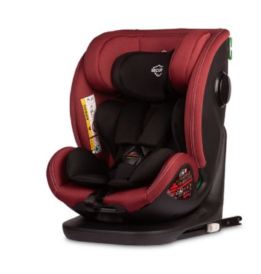Caretero Dětská autosedačka Securo 40-150 cm, otočná, ISOFIX, i-Size, 40-150, červená