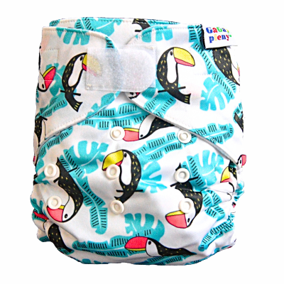 GaGa's pleny Látková plena AIO Tukan na suchý zip