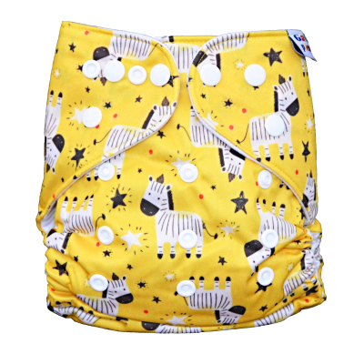 GaGa's pleny Látková plena AIO Žlutá zebra