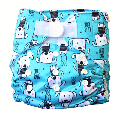 GaGa's pleny Látková plena AIO Pejsek na suchý zip