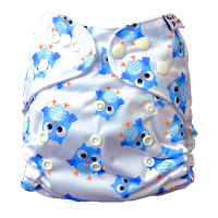 GaGa's pleny Látková plena AIO Sova bílá