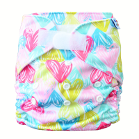 GaGa's pleny Látková plena AIO Srdíčka na suchý zip