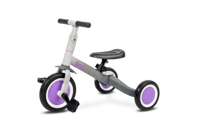 Toyz Multifunkční dětské odrážedlo,  kolo 4v1 Fox - šedé