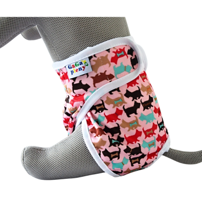 GaGa's pleny Kalhotky pro psy Růžový pes M