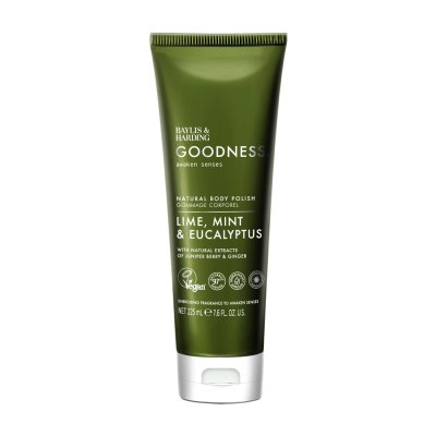 Baylis & Harding Tělový peeling Limetka, Máta & Eukalyptus 225 ml