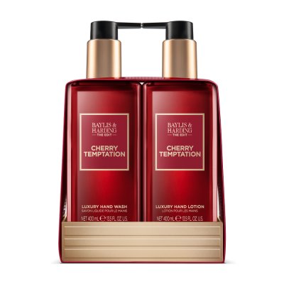 Baylis & Harding The Edit Sada péče o ruce Cherry Temptation 2x400 ml