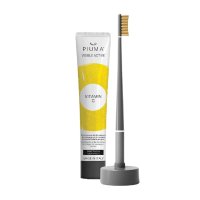 Piuma Dárkový set na péči o zuby s vitamínem C 4 ks Asphalt Grey