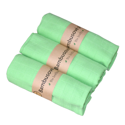 GaGa's pleny Bambusové pleny Premium Quality mušelín Zelená