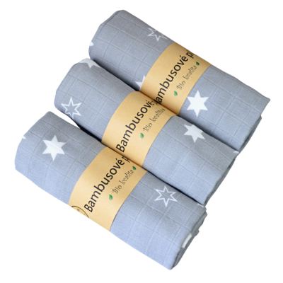 GaGa's pleny Bambusové pleny Premium Quality mušelín Šedá