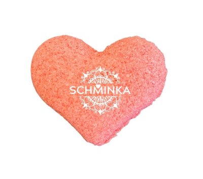 Schminka Šumivé máslové srdíčko do koupele Jahoda 45 g