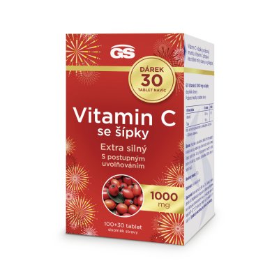 GS Vitamin C1000 se šípky 130 tablet