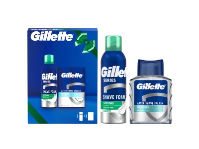 Gillette Xmass sada pěna na holení a voda po holení 200 ml + 100 ml