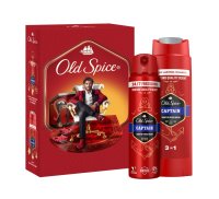 Old Spice Xmass sada Captain deodorant ve spreji a sprchový gel 150 ml + 250 ml