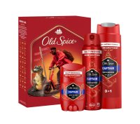 Old Spice Xmass sada Captain deodoranty a sprchový gel 3 ks Old Spice Xmass sada Captain deodoranty a sprchový gel 3 ks