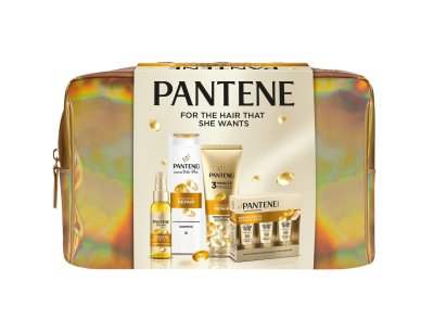 Pantene Pro-V Xmass sada Intensive Repair šampon, kondicionér, sérum a olej 6 ks Pantene Pro-V Xmass sada Intensive Repair šampon, kondicionér, sérum a olej 6 ks