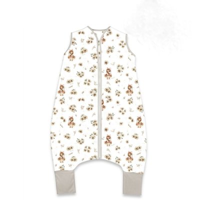 Miminu Letní spací vak se zahrnovacími nohavičkami, bavlna, Kačenky - bílá, béžová, M