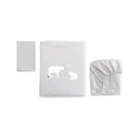 Bonjourbébé 3-dílná bavlněná sada do postýlky 60x120cm Polaris Grey