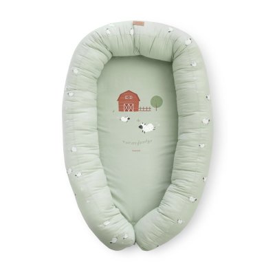 Bonjourbébé bavlněné hnízdečko XL Funny Farm