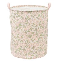 A Little Lovely Company úložný koš na hračky - květiny na růžové