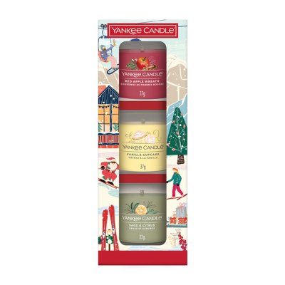 Yankee Candle Votivní svíčky ve skle Holiday Party dárková sada 3 ks