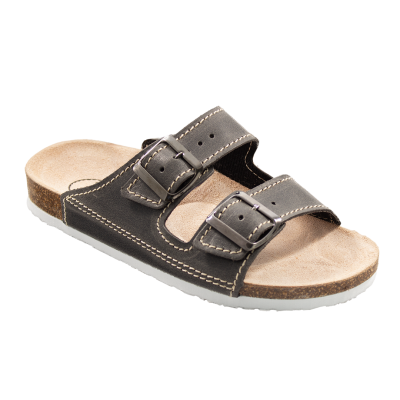 SANTE Dámské pantofle D/23/90/BP ANTRACIT v.37