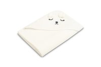 SENSILLO Dětská osuška 100x100cm, froté bavlna, Teddy - bílá