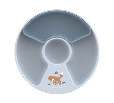 Little Dutch Forest Friends Dětský talíř dělený 1 ks