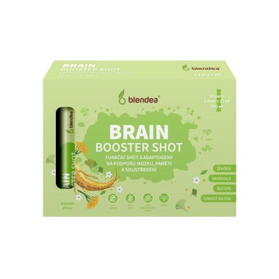 Blendea Brain Booster Shot s adaptogeny 14x25 ml