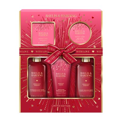 Baylis & Harding Sada péče o tělo Midnight Cherry 5 ks