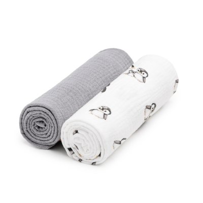 T-tomi BIO Mušelínové pleny 2 ks penguin