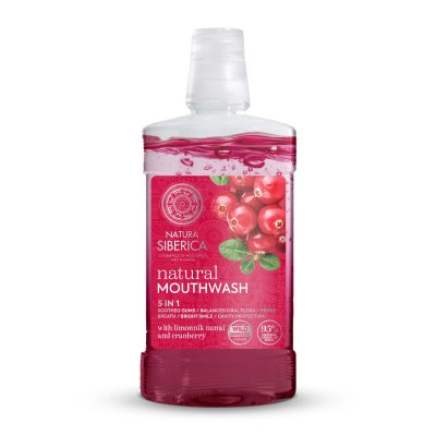 Natura Siberica Ústní voda Limonnik nanai a brusinky 520 ml