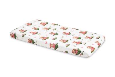 SENSILLO Bavlněné prostěradlo do postýlky 120x60cm - Medvídek Růženka