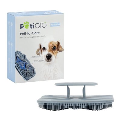 PetiGIO silikonový kartáček na péči o domácí mazlíčky