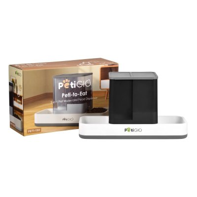 PetiGIO peti-to-Eat dávkovač vody a krmiva pro domácí mazlíčky 2v1