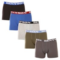 Benysøn 5PACK pánské boxerky vícebarevné (4002) 3XL
