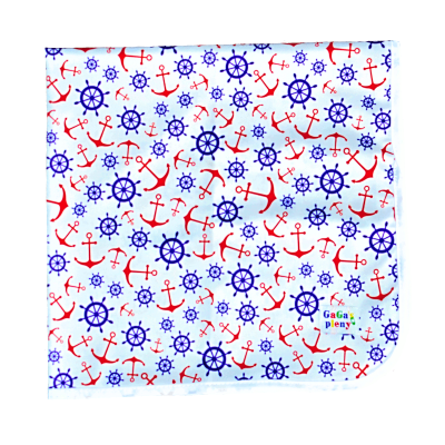 GaGa's pleny Přebalovací podložka Kotvy červené