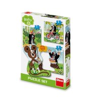 Dino Toys Krtek na louce Baby Puzzle set 12 dílků