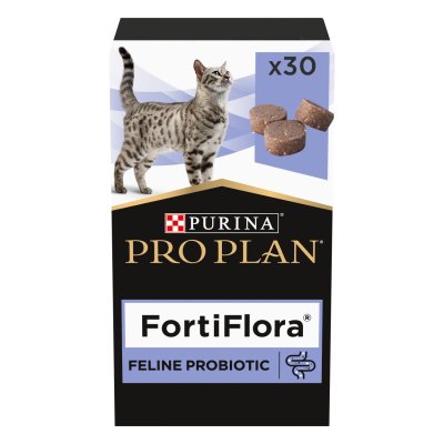 PURINA Pro Plan FortiFlora Feline Probiotic 30 žvýkacích tablet