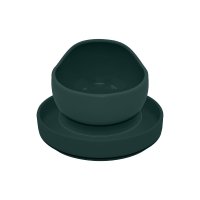 Petite&Mars Set jídelní silikonový TAKE&MATCH 2 ks talíř + miska Misty Green 6m+