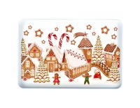 Toro Servírovací podnos Perníková vesnička 40,4 x 27,2 x 2,4 cm 1 ks