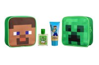 Air-Val Minecraft Dárkový set taška, toaletní voda a sprchový gel 3 ks