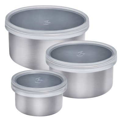 Lurch nerez kulaté mini boxy s plastovým víkem set 3ks (240885)