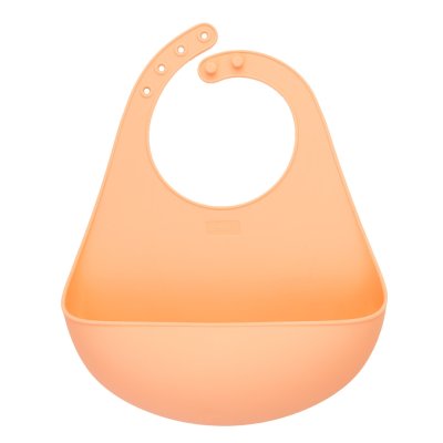 Lurch dětský silikonový bryndák apricot (00280011)