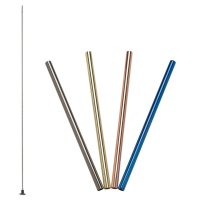 Lurch Trendy nerezová brčka 00240990 -18 cm barevná (4 ks+ kartáček)