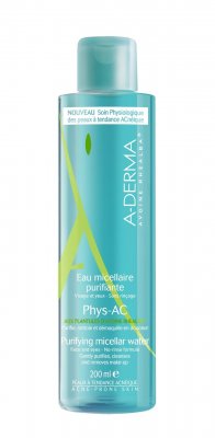 A-derma Phys-AC Čisticí micelární voda 200 ml