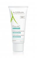 A-Derma Phys-AC Hydra hydratační krém pro pleť podrážděnou a vysušenou léčbou akné 40 ml